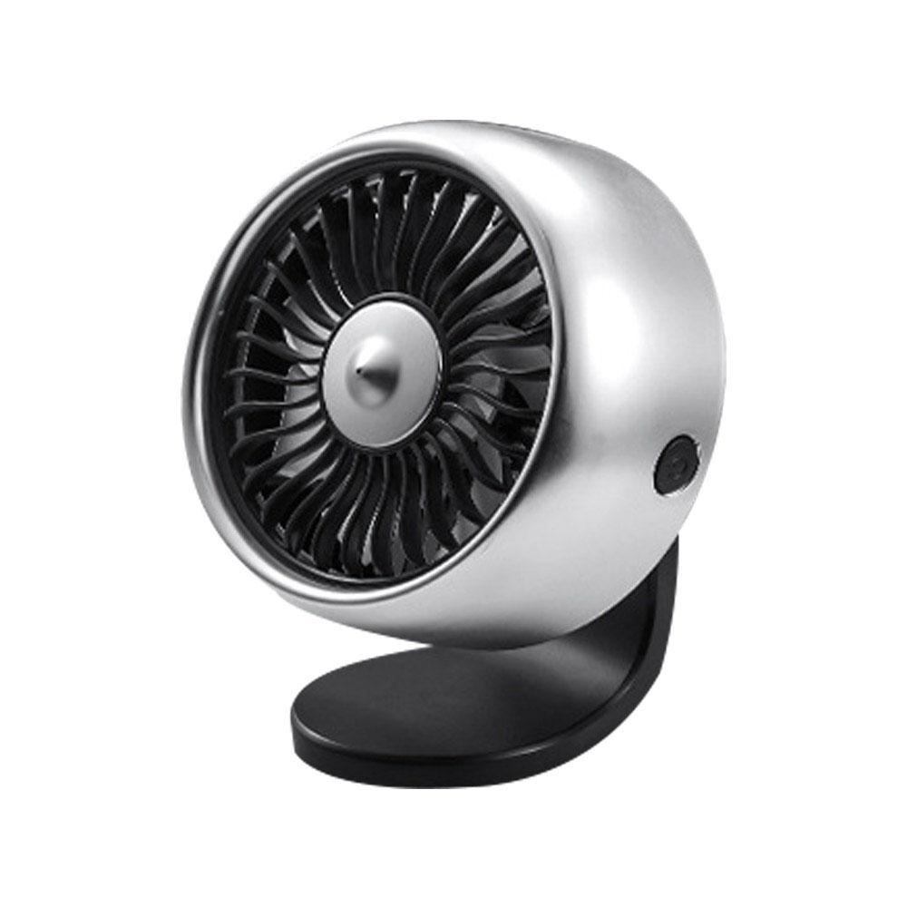 Car Fan Vehicle Air Circulation Cooling Fan Quiet Portable USB Electric Fan with 3 Speeds RGB Light for Car Truck SUV RV