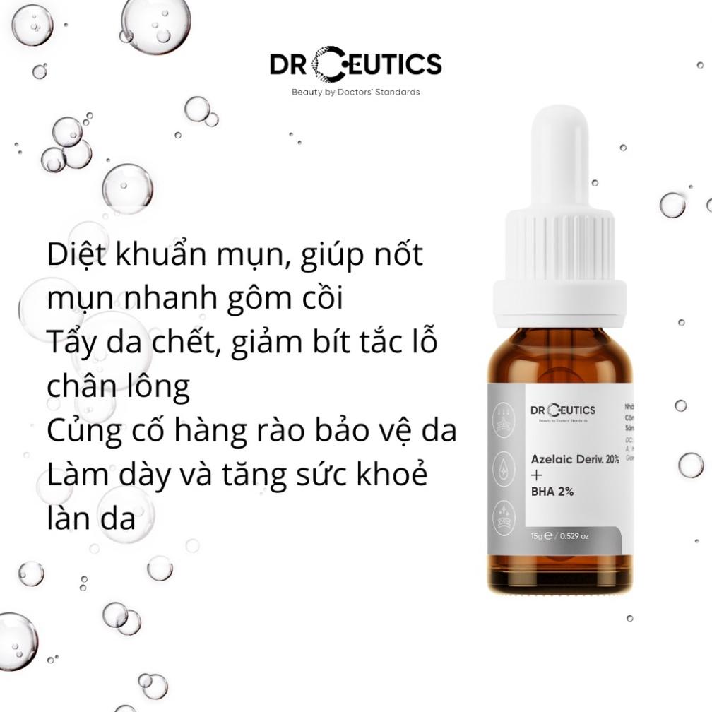 Tinh Chất Làm Giảm Mụn Mờ Thâm DrCeutics Azelaic Deriv 20% Và BHA 2% (15g)