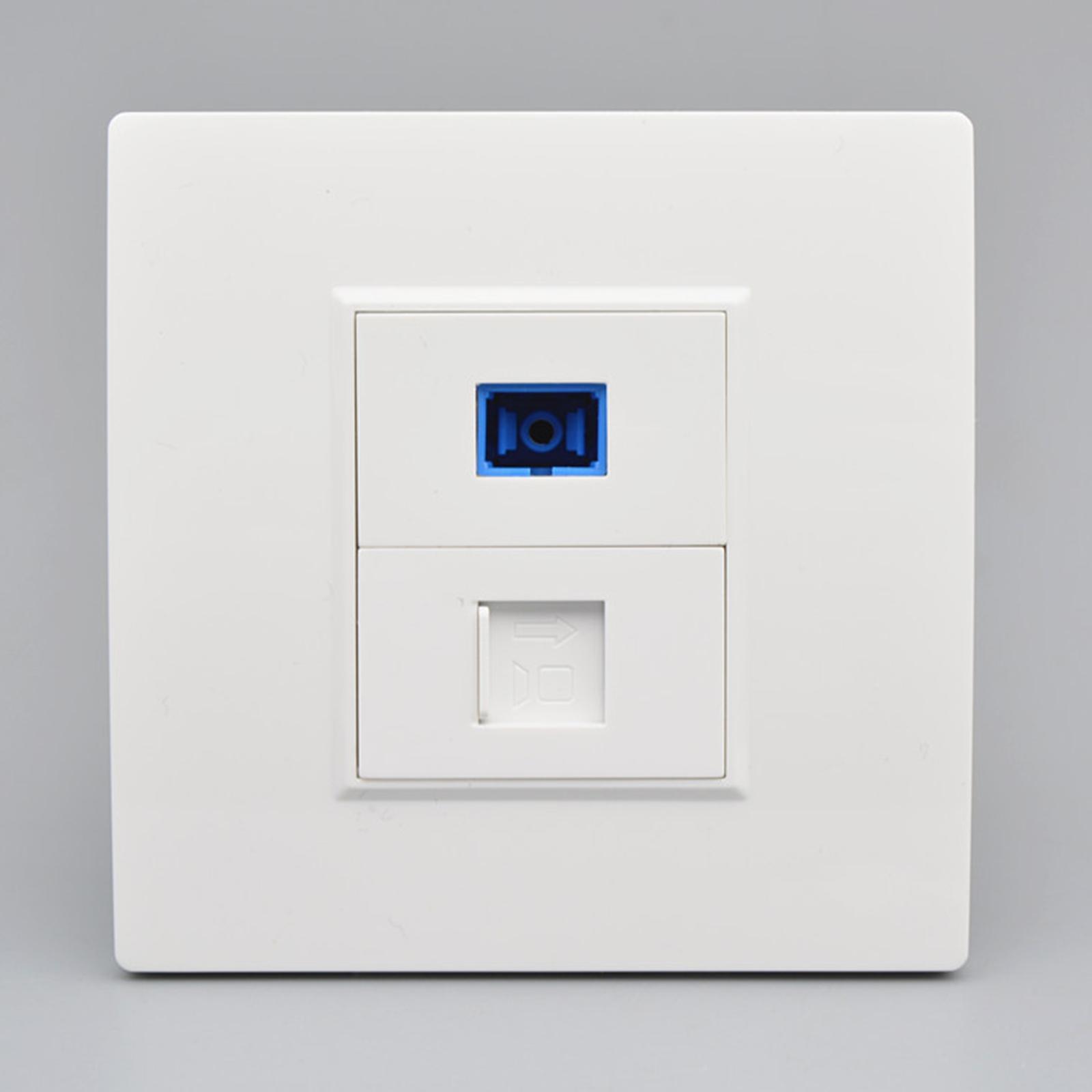 Ethernet Wall Plate Outlet Fittings Easy Installation for Cable Installation