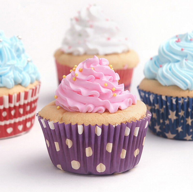 100 Khuôn Giấy Lót KETILO Giấy Mềm Cao 3cm Lót Cupcake, Bánh Hấp, Bánh Nướng Nhiều Màu, Hình-CHÍNH HÃNG( Giao Ngẫu Nhiên) CC1