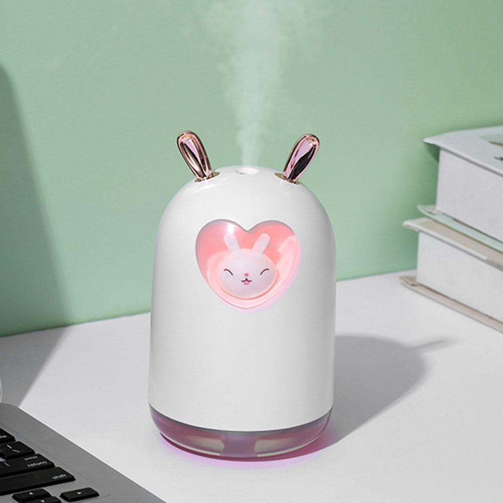 Cute Pet Air Humidifier 300ml Cool Mist Aroma Colorful LED Lamp for Office