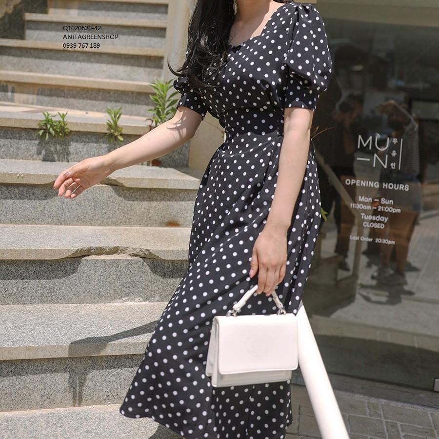 Q1020620 ĐẦM MAXI CHẤM BI