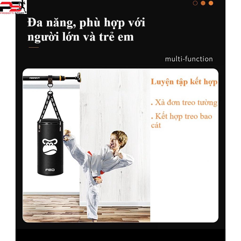 Bao đấm,bao cát boxing treo xà cho bé FED-XM0115 phản xạ da PU bền đẹp,tiện lợi