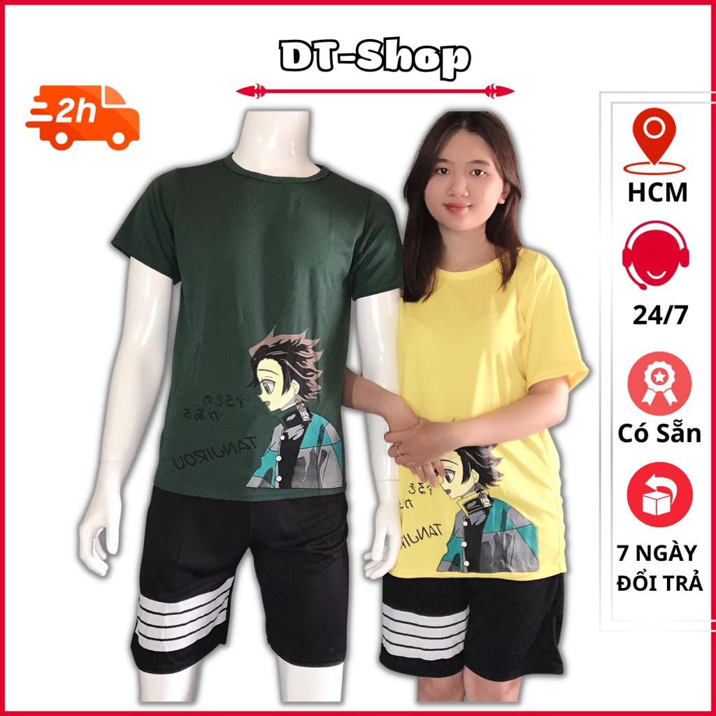 Đồ thể thao nam FREESHIP đồ bộ nam in họa tiết TANJIROU mẫu mới 2023