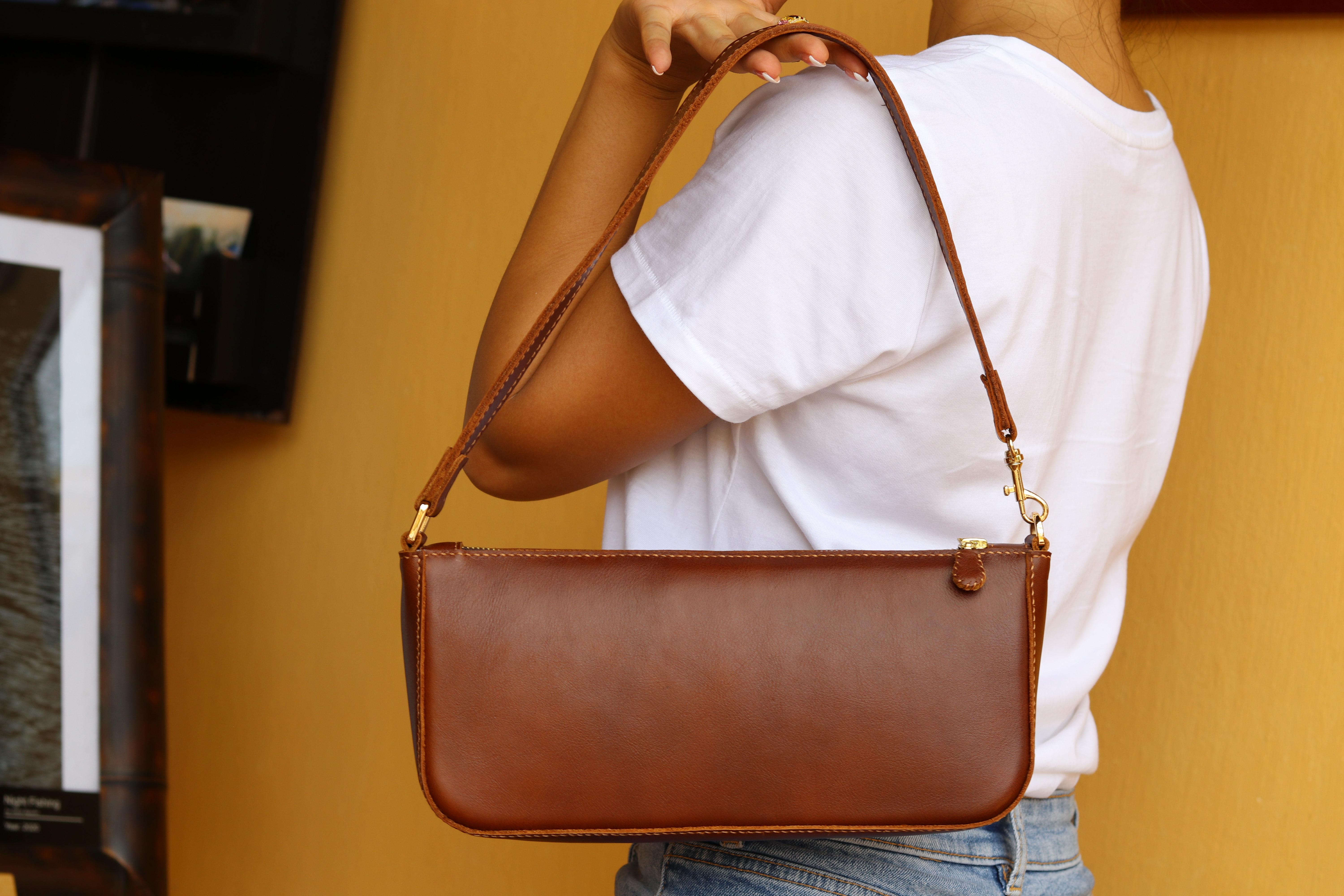 Túi đeo vai cao cấp may thủ công bằng tay