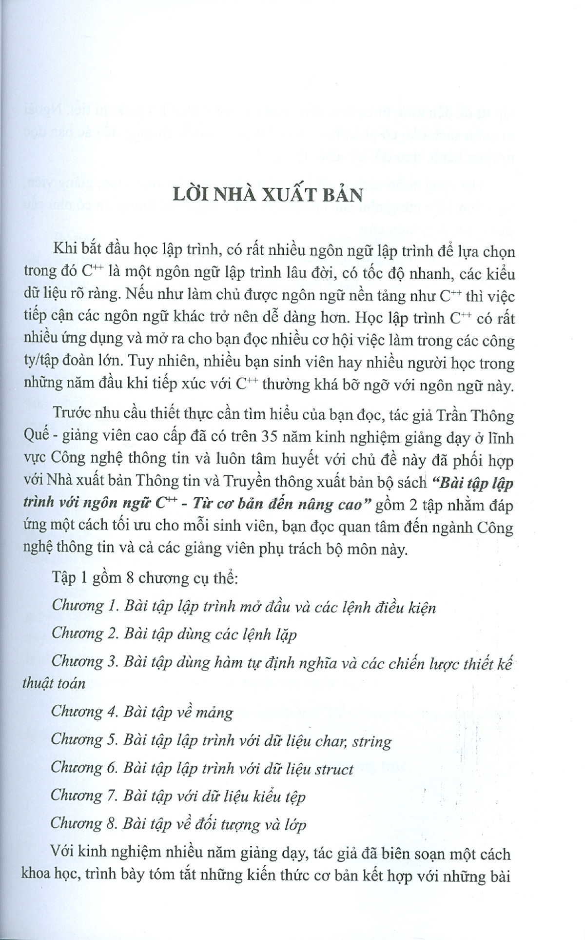 Bài tập lập trình với ngôn ngữ C++ từ cơ bản đến nâng cao tập 1 + Tập 2