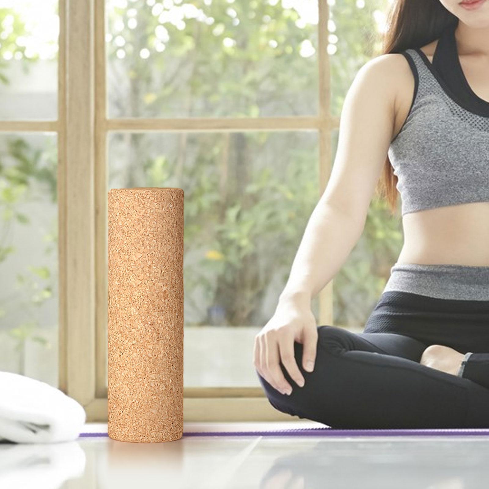 Cork Roller Firm Round Athletic Massage Tool for Muscle Massage Back Pilates