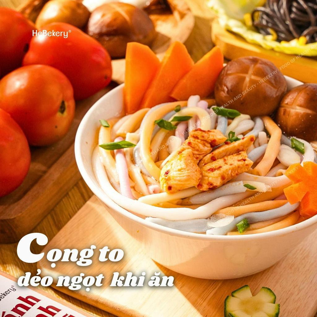 Bánh Canh Ngũ Sắc Tự Nhiên Từ Rau Củ 5 Vị - Bánh Canh Rau Củ Ăn Kiêng Healthy HeBekery by HeBe