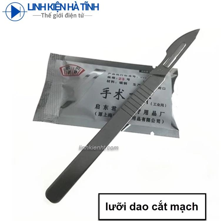 Dao cắt mạch và 10 lưỡi số 23 dao khắc dao y tế