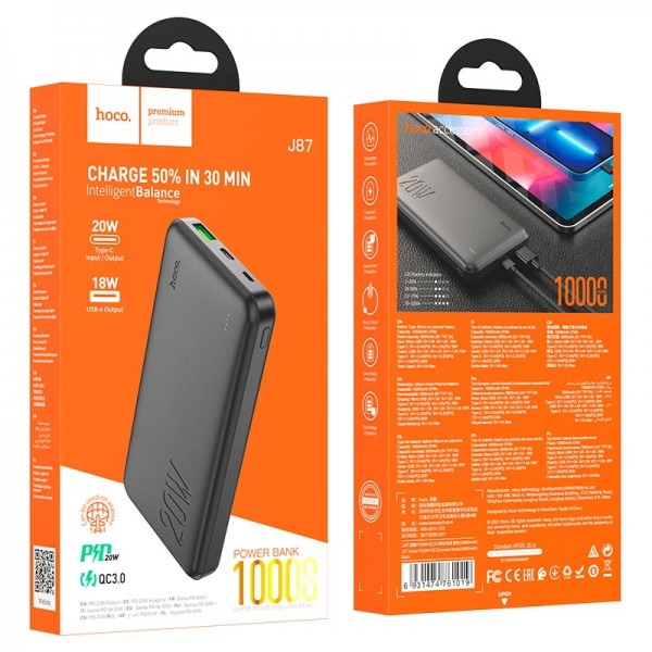 PIN SẠC DỰ PHÒNG J87 10000mAh - HN