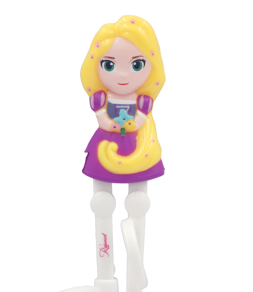 Đũa tập ăn dặm tay phải Disney hình công chúa tóc dài Rapunzel 3D cho bé