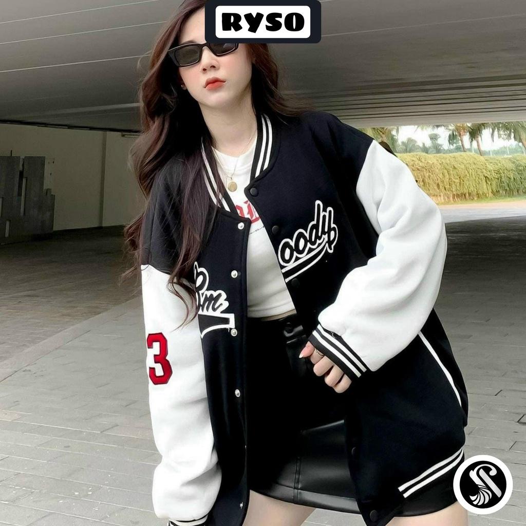 Áo khoác bomber unisex phong cách Hàn Quốc chất dù 2 lớp dày dặn tảng nhiệt mặc cặp nam nữ