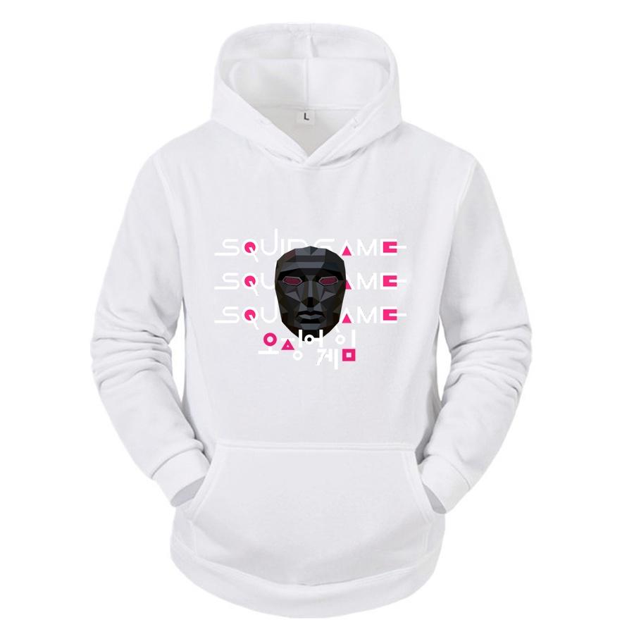 Áo hoodie Trắng Squid game nhiều mẫu, Vải Nỉ Ngoại Dầy Dặn, Anam Store