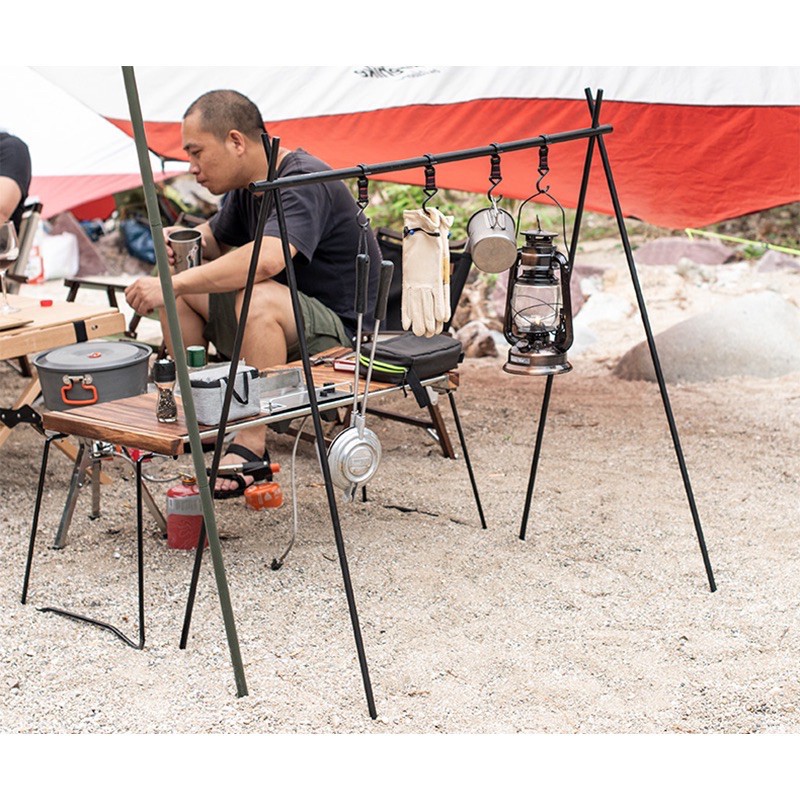 Đồ cắm trại giá treo đồ Naturehike campoutvn xếp gấp gọn NH19PJ082 du lịch dã ngoại chắc chắn chịu tải nhiều vật dụng A114