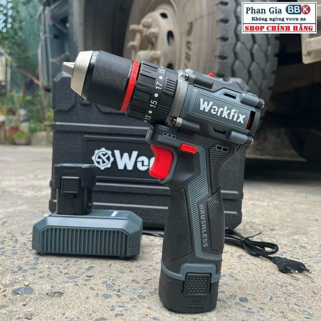 Máy khoan pin WORKFIX 16.8-Pin 4 cell-3 chức năng- Đầu kẹp 13mm- Sản phẩm bảo hành chính hãƞg