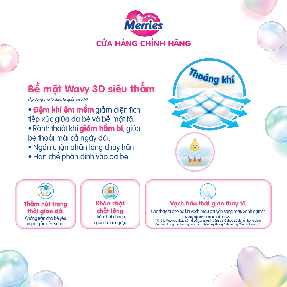 Tã/bỉm dán Merries size M - 56 miếng (dành cho bé từ 6 - 11kg)