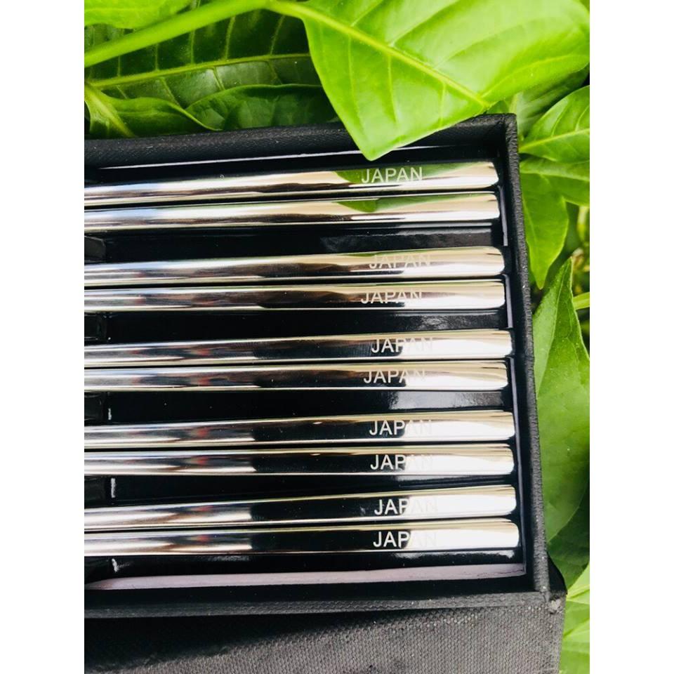 Set 5 đôi đũa Inox đặc ruột nội địa Nhật bản,