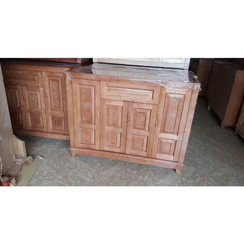 Tủ giày dép gỗ sồi 4 cánh