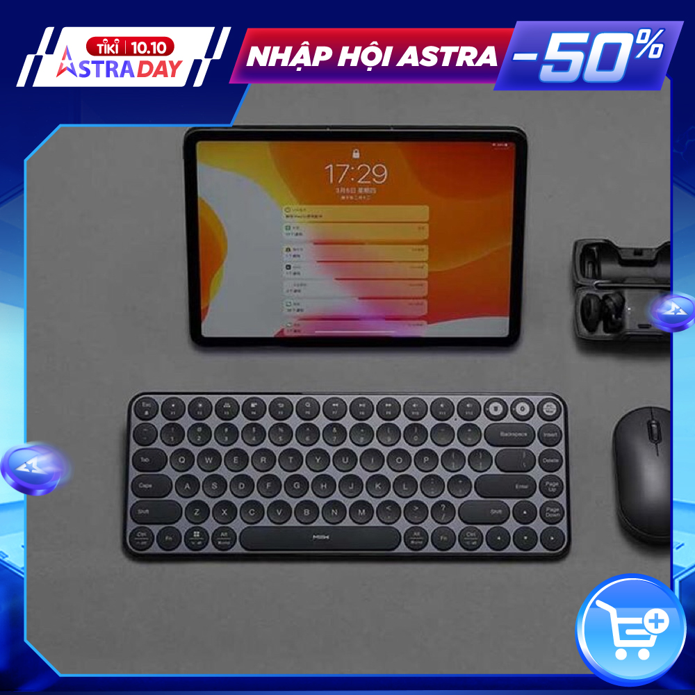 Bàn phím không dây mini 2 chế độ kết nối bluetooth hoặc USB MIIIW keyboard air 85 MWXKT01 - Hàng nhập khẩu