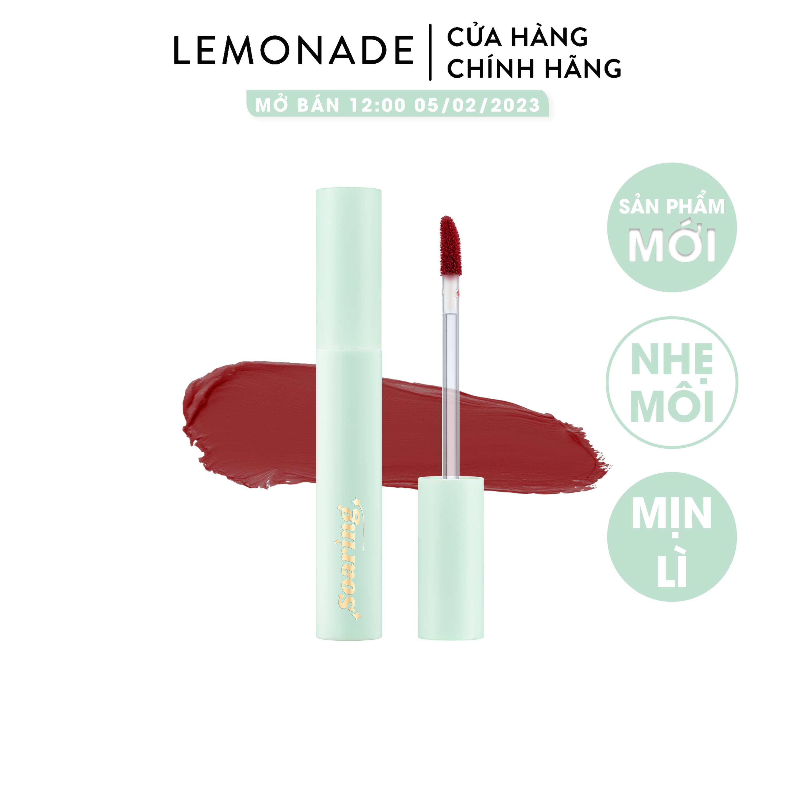 Son kem lì nhẹ môi Lemonade Soaring Lipcream 3.6g