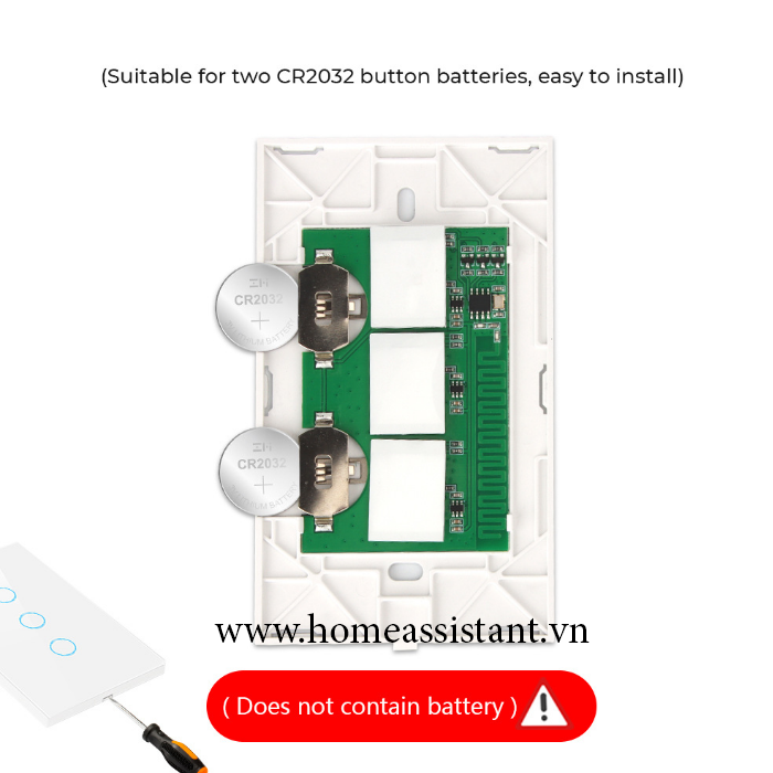 Nút Bấm Cảm Ứng Phát Sóng RF 433Mhz Điều Khiển Từ Xa Chữ Nhật RFX02