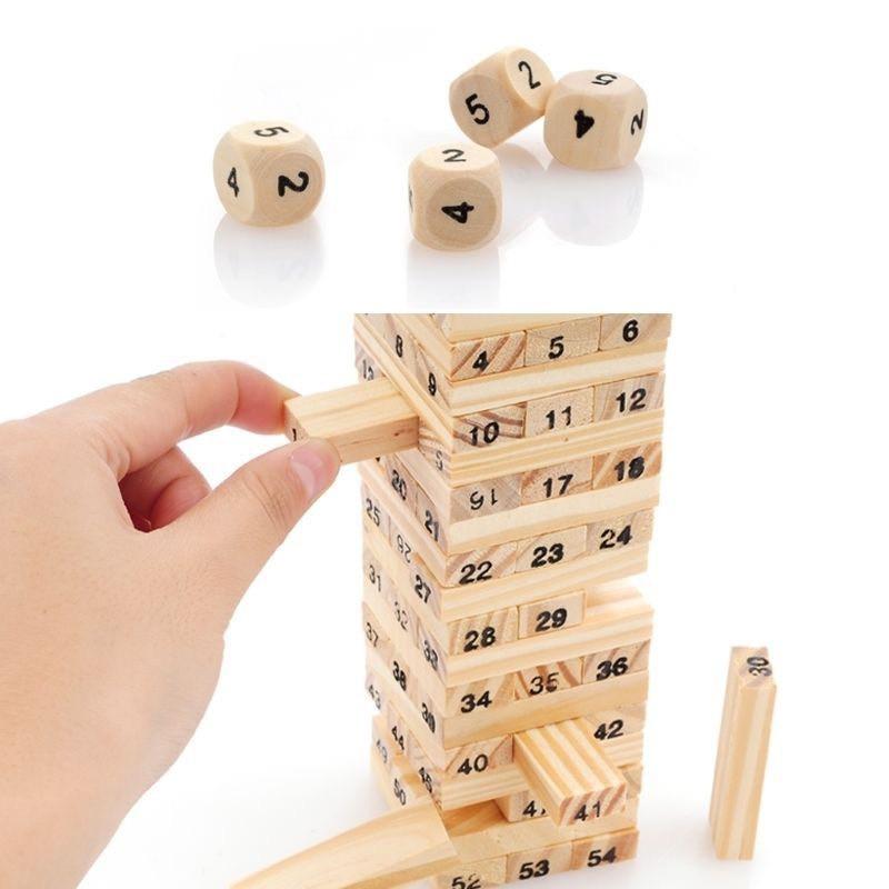 Bộ Trò Chơi Rút Gỗ Wiss Toy - Xả Stress - Xếp Hình Phù Hợp Với Mọi Lứa Tuổi