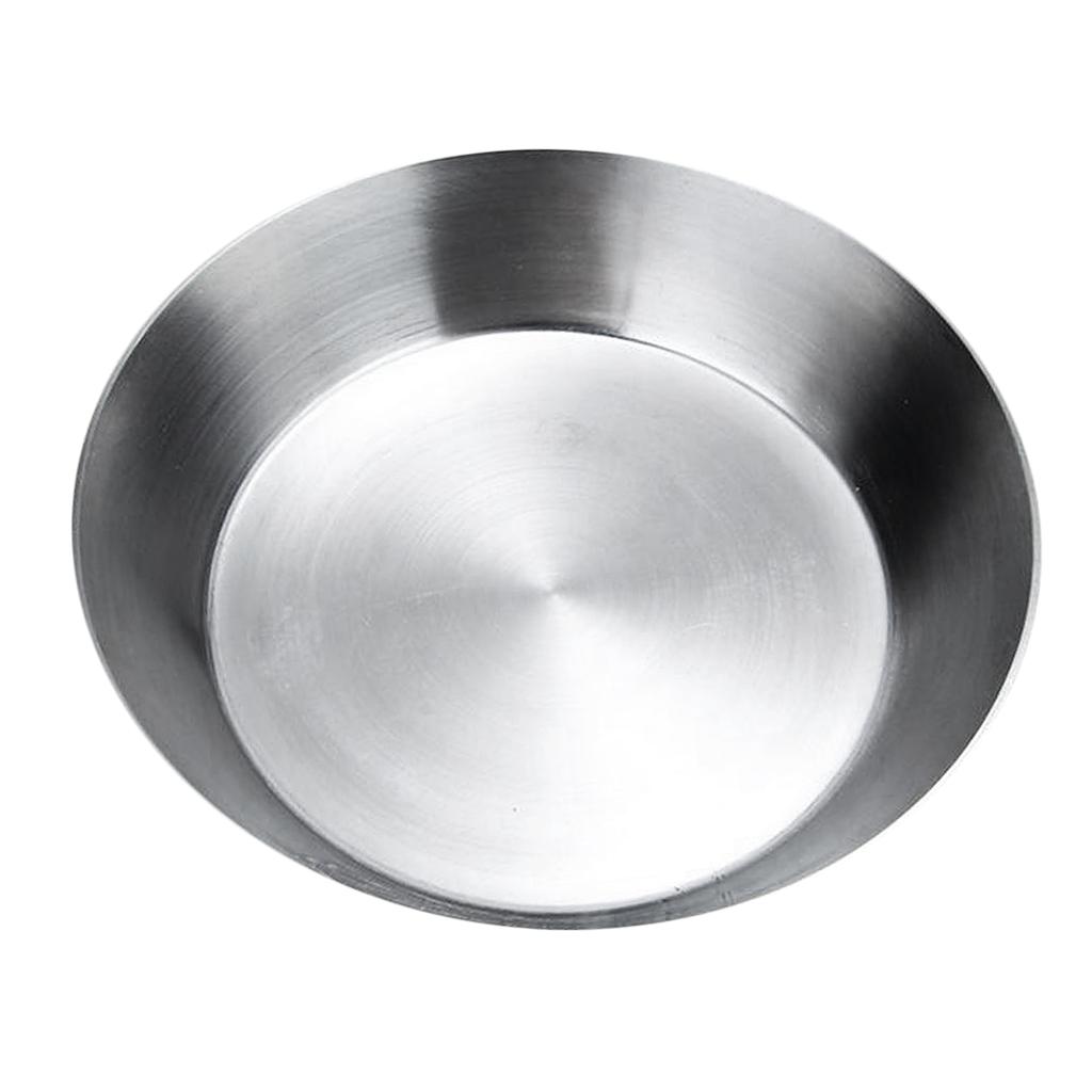 Stainless Steel Korean Tray Fruit Salad Plate Snack Bowl with Cover,Ramen Noodles Menudo Pasta Popcorn Fruit Dessert Serving Dishes