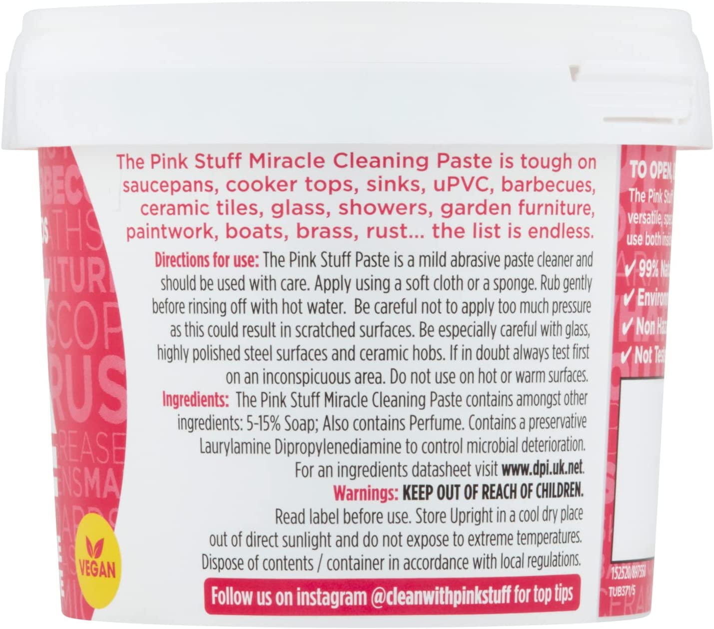 KEM TẨY RỬA ĐA DỤNG TRÊN MỌI BỀ MẶT Stardrops - The Pink Stuff - The Miracle All Purpose Cleaning Paste, VEGAN - AN TOÀN