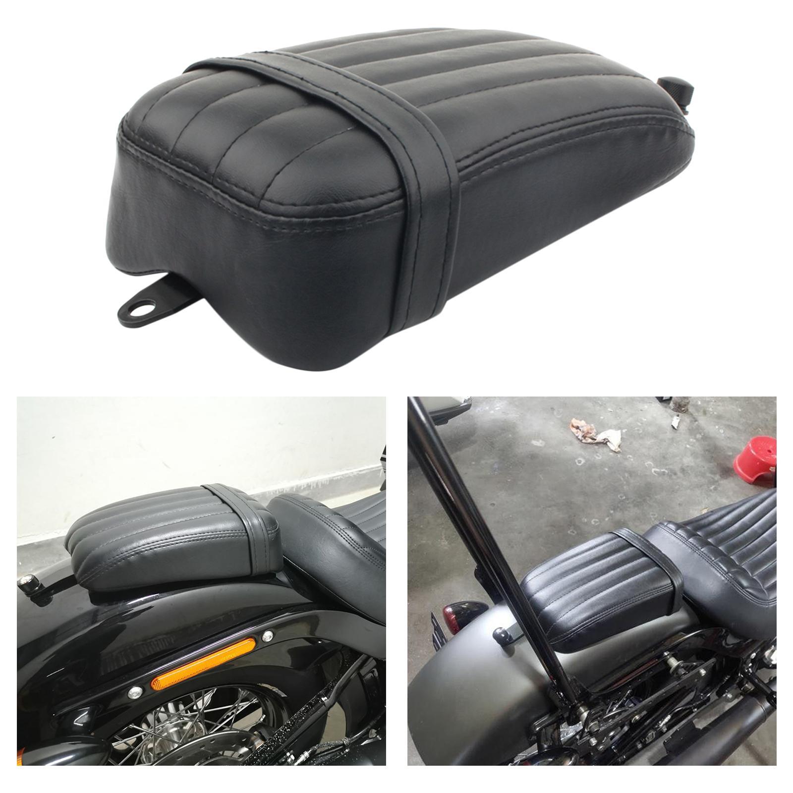 Motorcycle Rear  Passenger Pillion Pad Seat For   Black