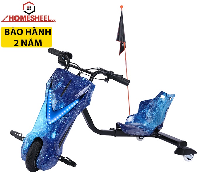 Xe điện drift 3 bánh Homesheel thế hệ mới D1 USA màu xanh ngân hà - Hàng chính hãng