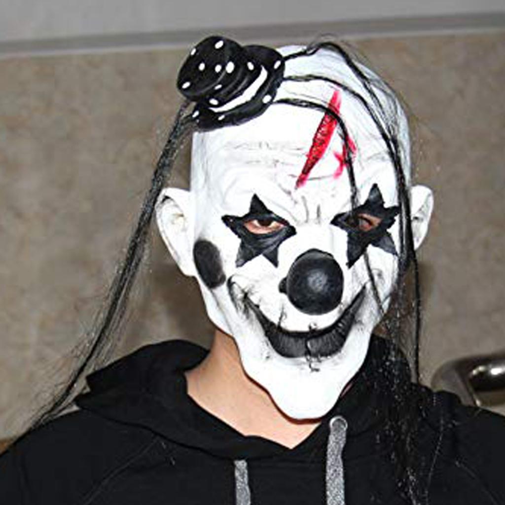 Mặt Nạ Halloween Cao Su Chú Hề Khủng Bố Đầu Bao Đáng Sợ Nhăn Nhó Mặt Nạ Dành Cho Người Lớn