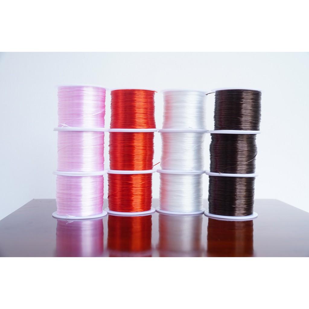 Cuộn dây xỏ chuỗi hạt sợi tơ siêu bền, cước xâu chuỗi hạt - Nhiều màu