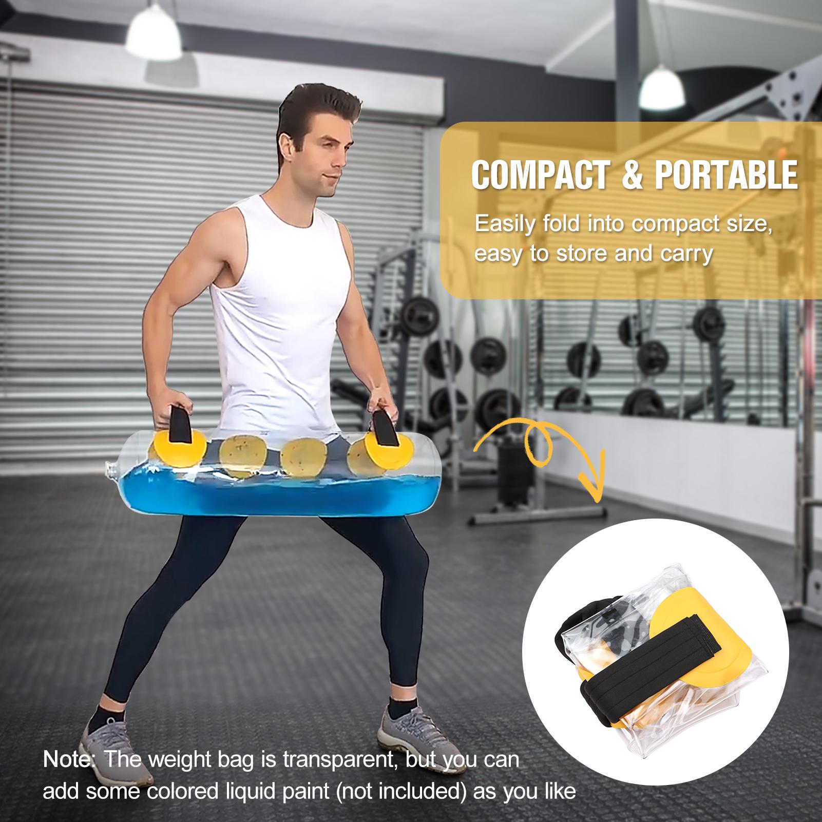 Water Weight Bag with Air Pump Liquid Paint for Home Gym Fitness Training