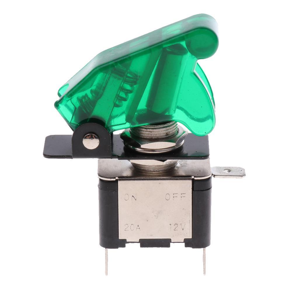 5 Pieces LED Illuminated Toggle Switch with  Boat 12V 20A