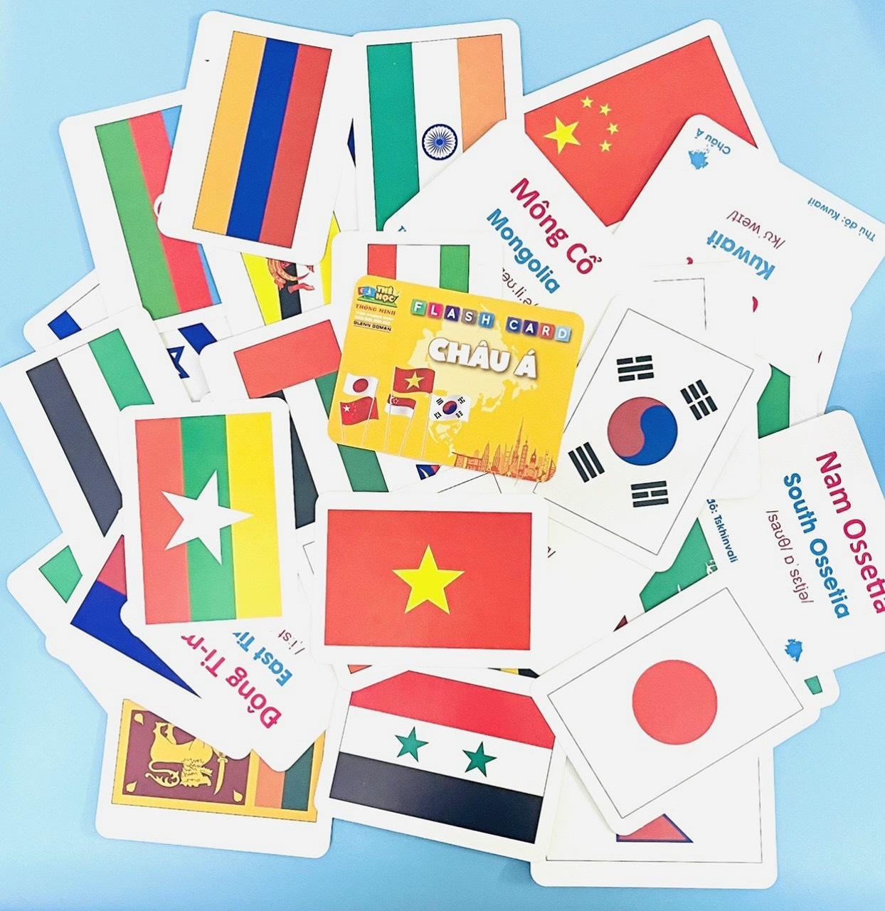 Bộ 175 Thẻ Flash Cards Quốc Kỳ/ Cờ Các Quốc Gia Trên Thế Giới