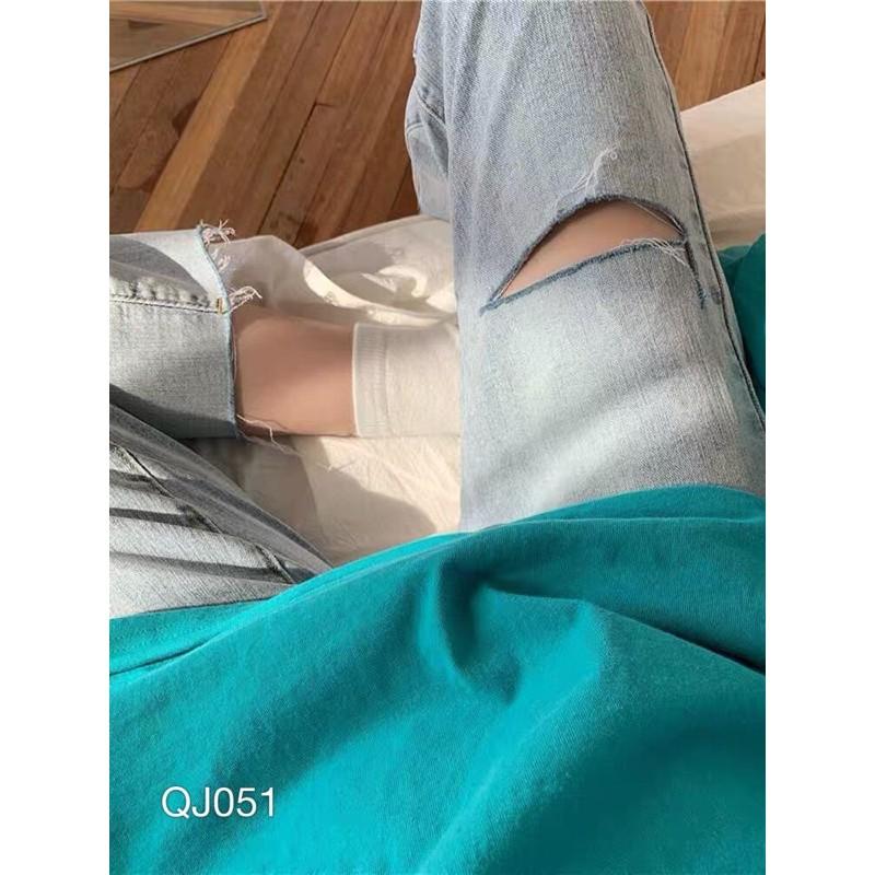 QJ051 - QUẦN JEAN BAGGY NỮ WASH RÁCH