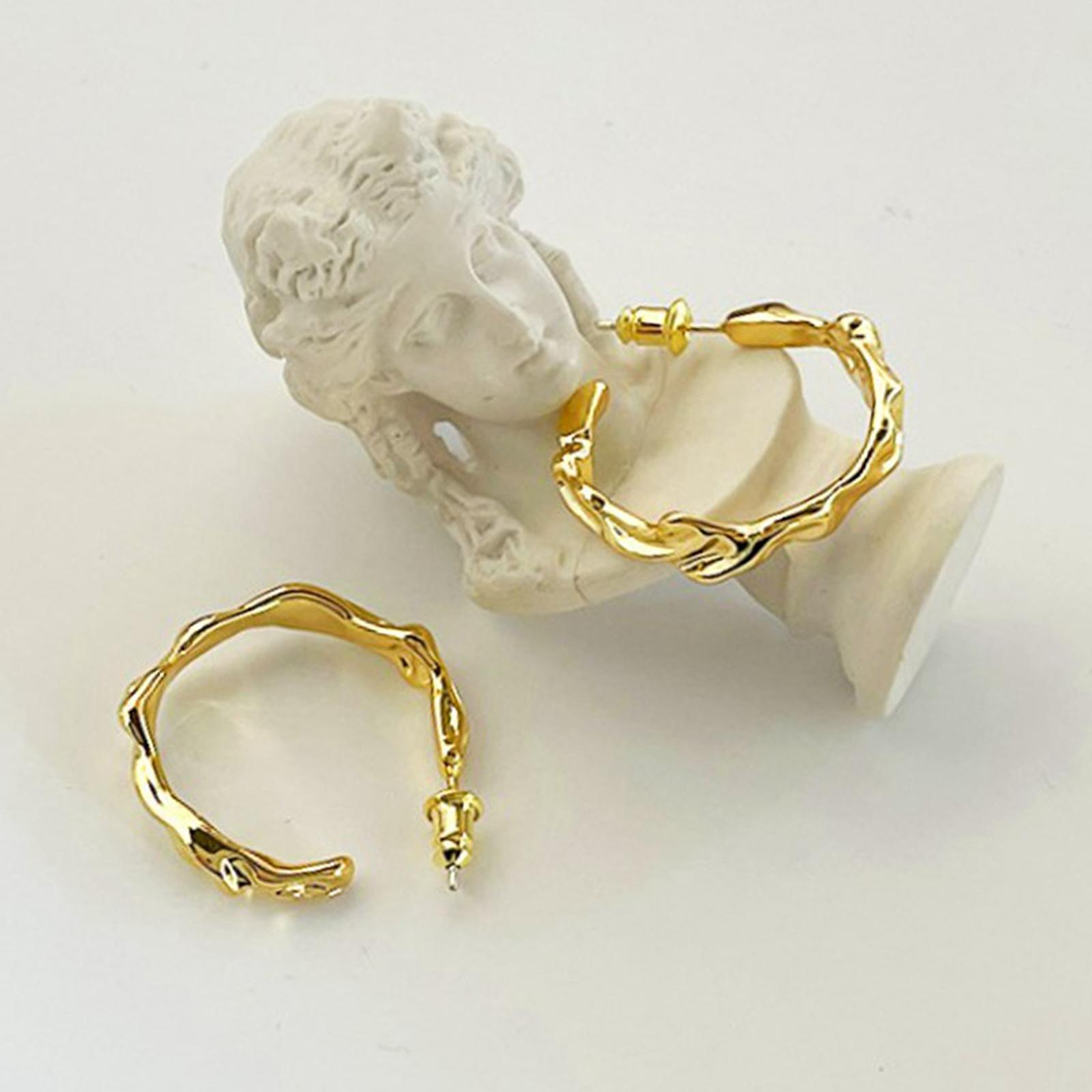 2x Earrings Irregular Beautiful Simple unique Jewelry Women