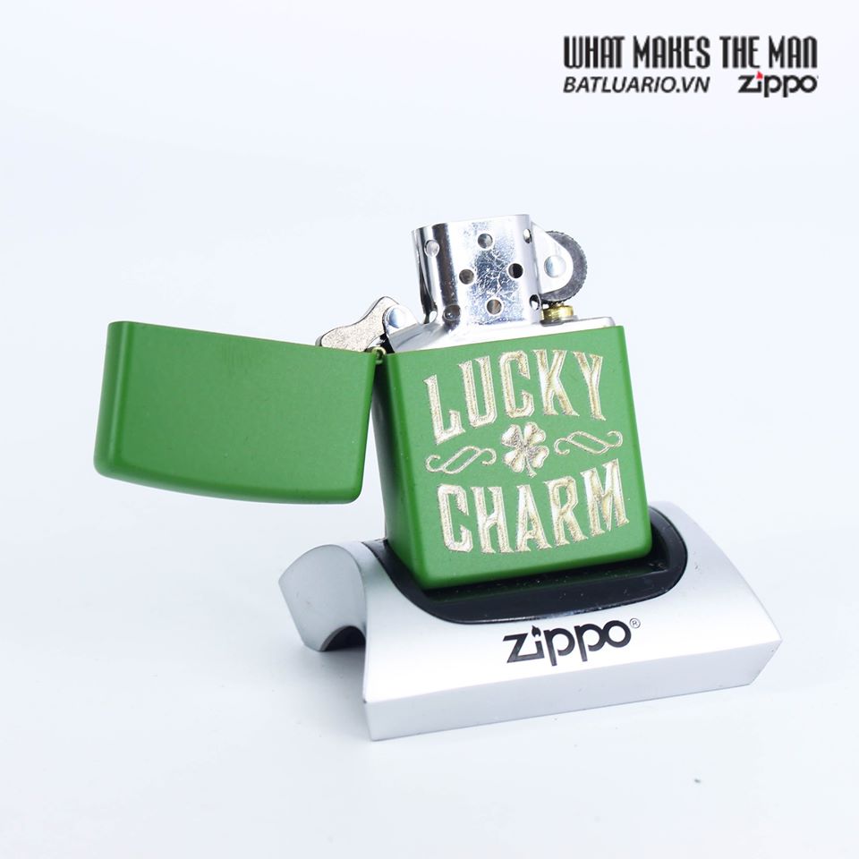 Bật Lửa Zippo 49138 – Zippo Lucky Charm Green Matte