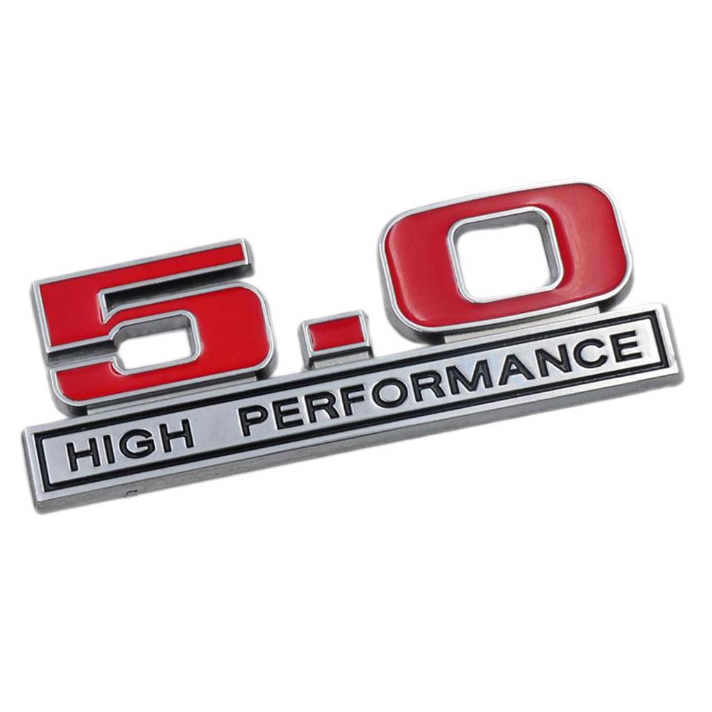 FOR FORD MUSTANG GT 5.0 Red FINISH Emblem F150 5.0 Decal STICKER