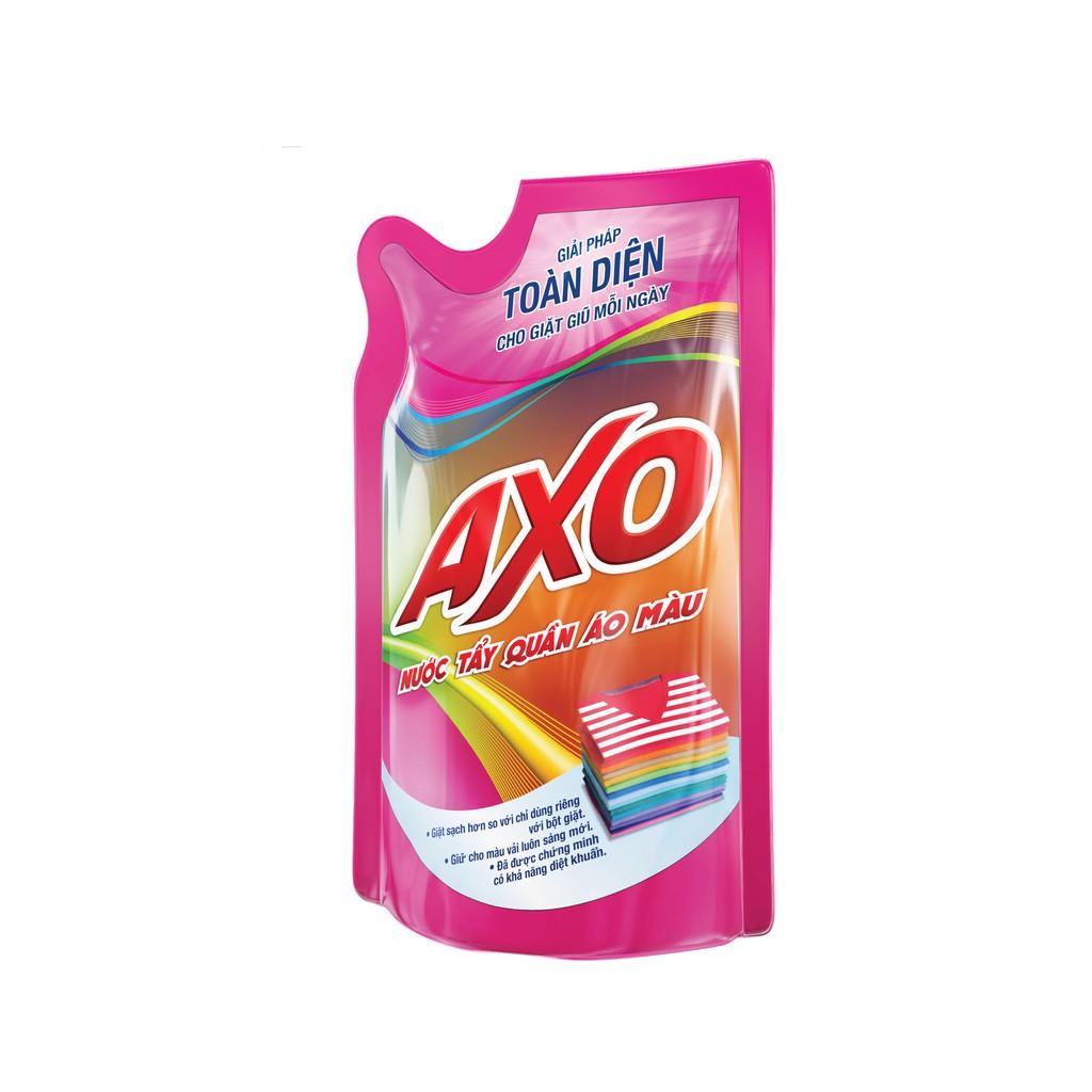 Combo 5 Nước Tẩy Quần Áo Màu AXO Hương Hoa Đào Túi 400ML