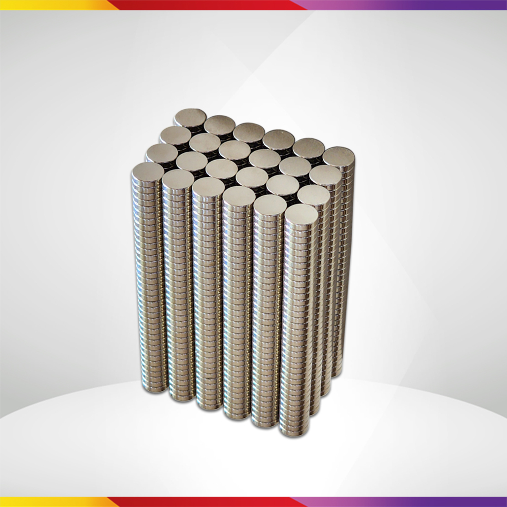 Bộ 20 Viên Nam Châm Đất Hiếm Loại Tròn 12x3mm Mạ Niken Lực Từ N35 Cực Mạnh