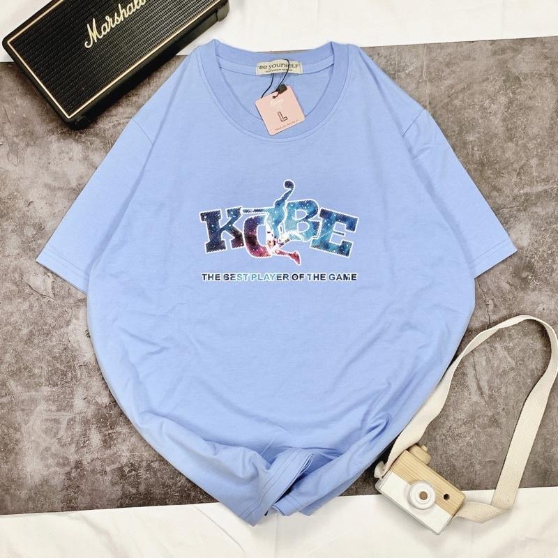 Áo Thun Tay Ngắn UNISEX in Decal Bóng Rổ KOBE - Hình chụp thật