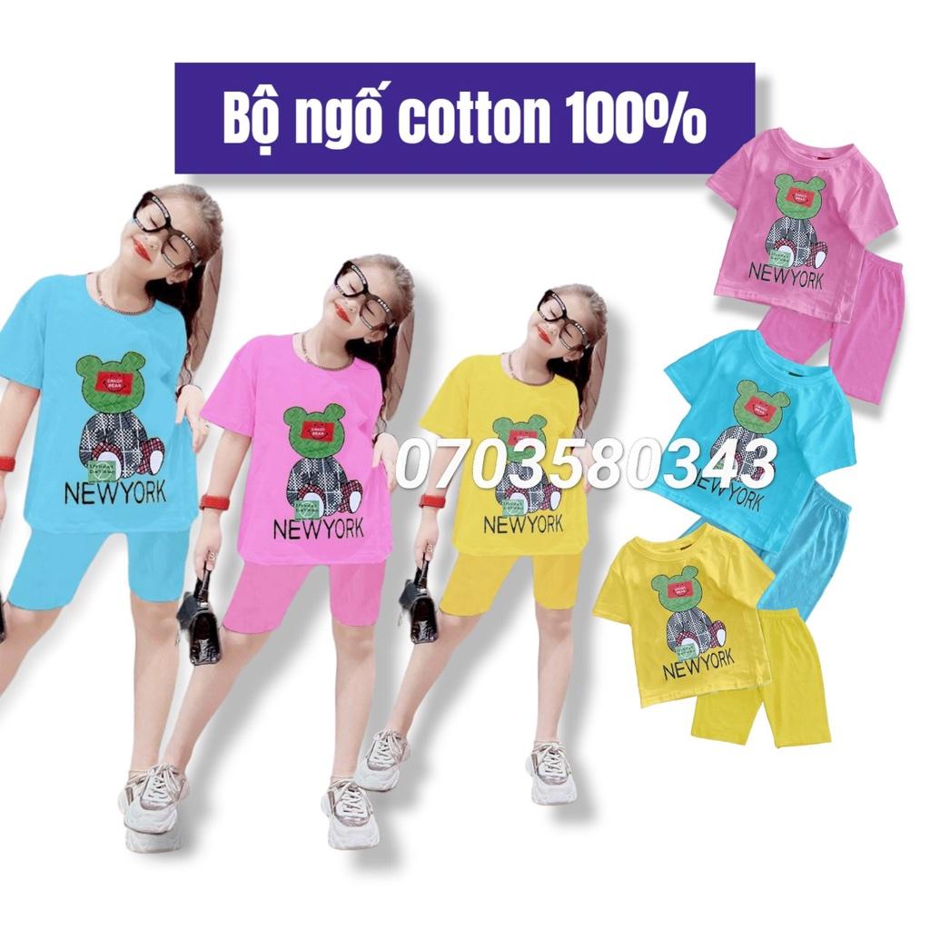 Bộ ngố bé gái size đại 18kg-45kg cho bé 4 tuổi-15 tuổi thun cotton 100% đẹp thoáng mát dày dặn LAZAKIDS