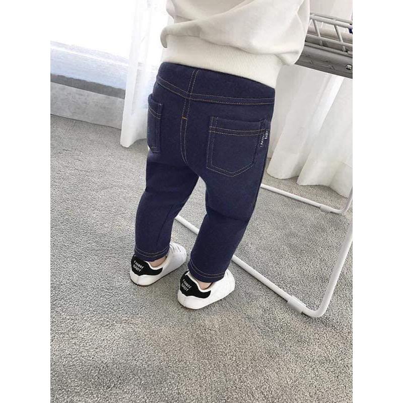 Quần lót lông giả jean cho bé trai bé gái size 8- 18kg