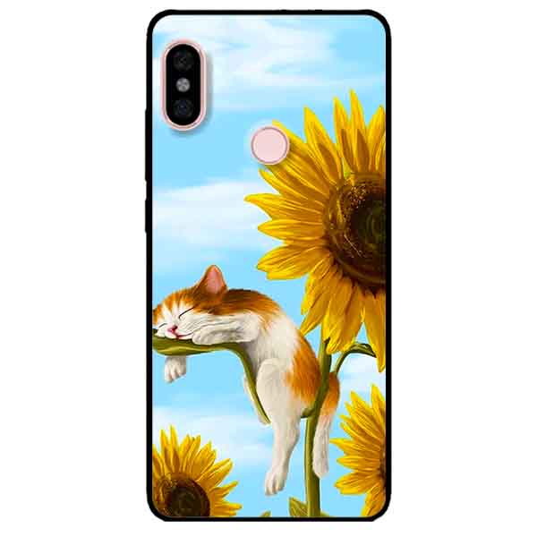Ốp lưng in cho Xiaomi Redmi Note 5 Pro Mẫu Mèo Ngủ