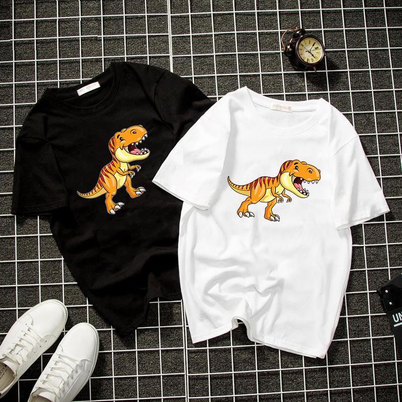 Áo thun unisex form rộng khủng long T Rex vải dày mịn 2019T1764