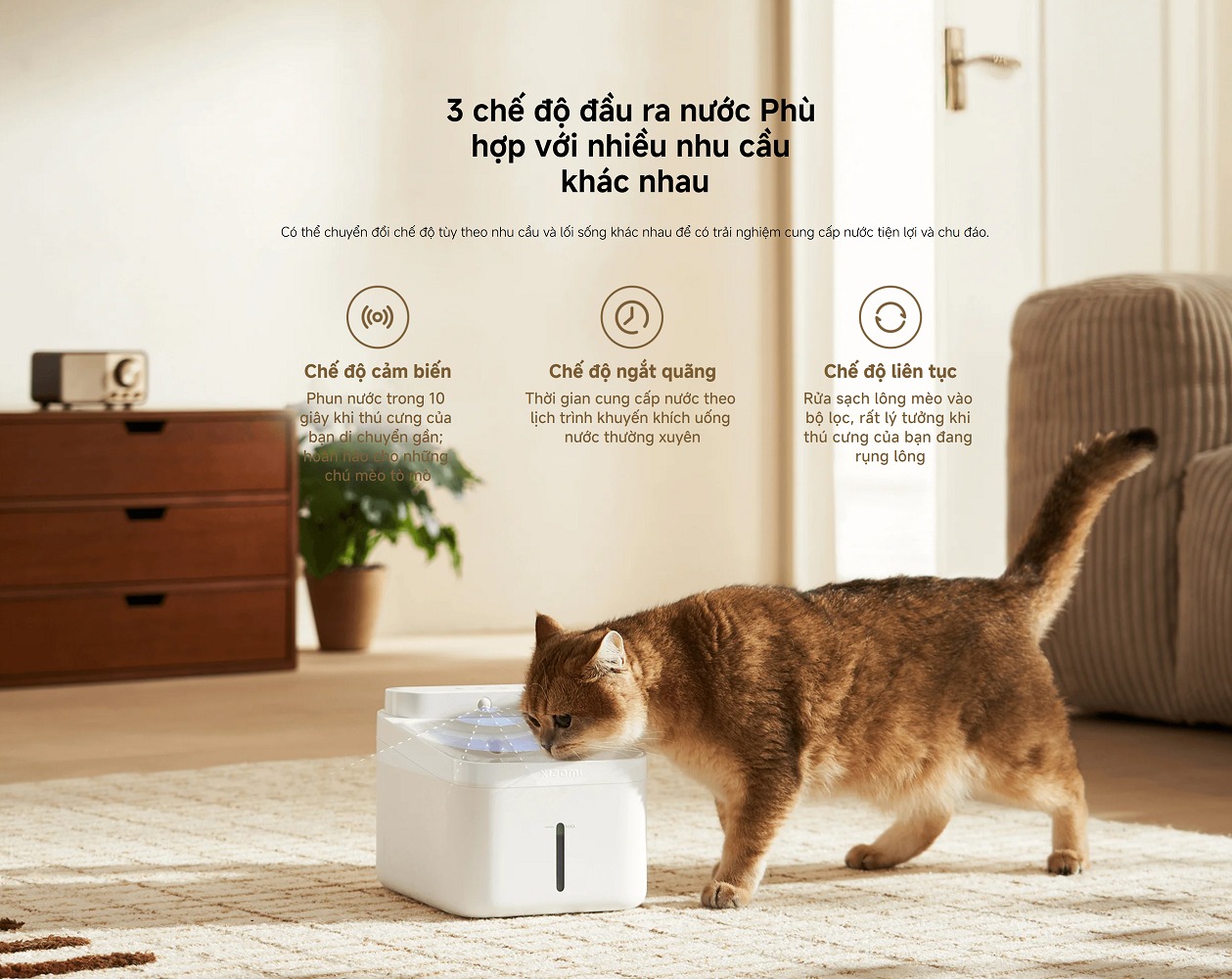 Máy Lọc Nước Thông Minh Cho Thú Cưng Xiaomi Smart Pet Fountain 2 - Hàng Chính Hãng