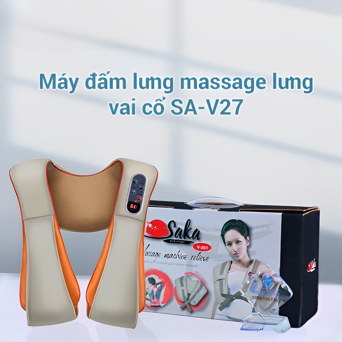 Máy massage cổ vai gáy ,máy đấm lưng chườm nhiệt cao cấp,đai massage đánh tan đau lưng, mỏi người, massage cổ vai gáy, eo, chân, đùi, giúp giải toả căng thẳng , từ đó giúp ngủ ngon sâu giấc.