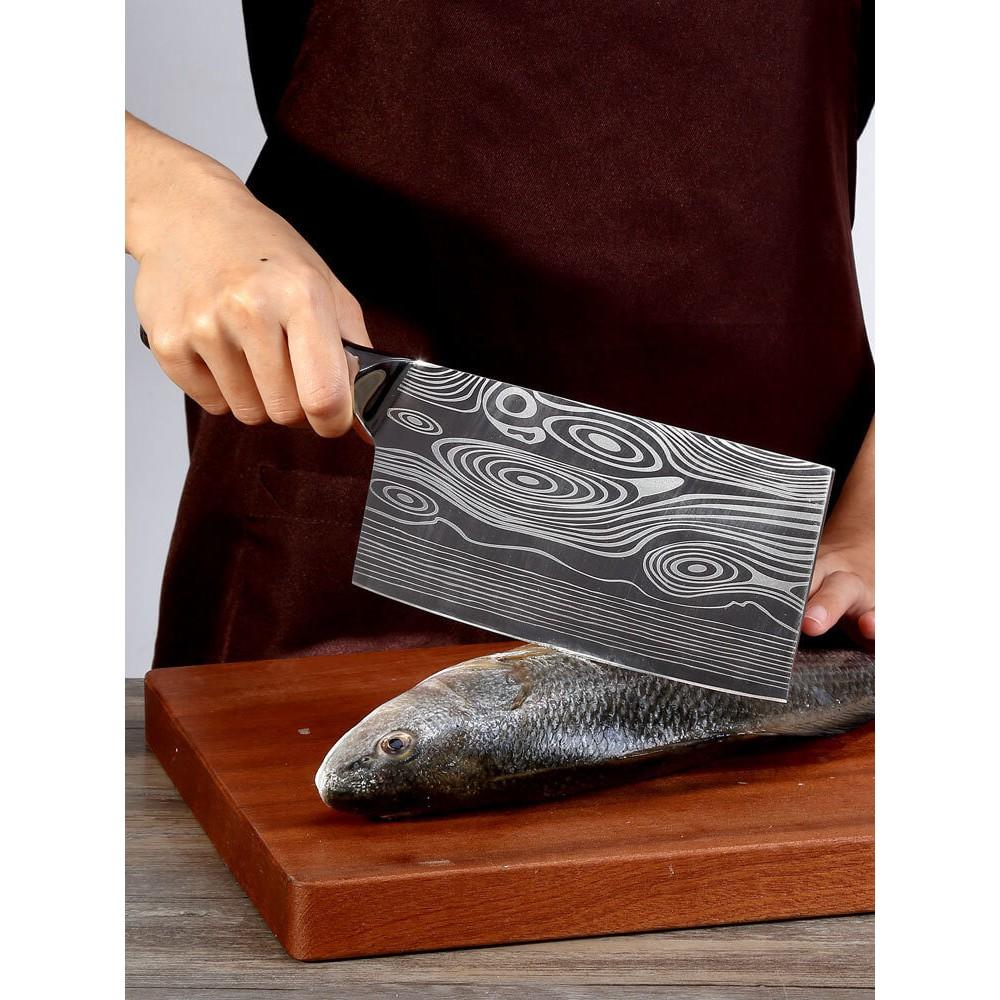 DAO - DAO BẾP NHẬT BẢN USUBA THÉP DAMASCUS MÃ WDT117 nt topcomshop vn