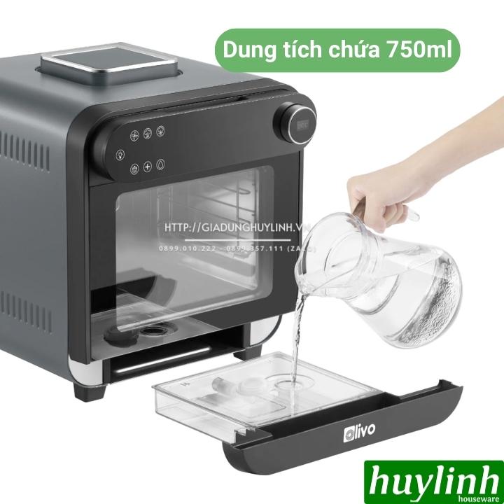 Nồi chiên không dầu - hấp hơi nước Olivo SF15 - Dung tích 15 lít - 37 menu - Hàng chính hãng